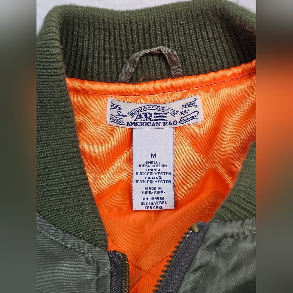 American Rag Vintage Bomber Jacket Medium EUC - Picture 11 of 12